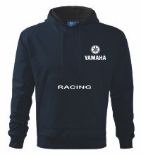 Mikina s kapucňou Yamaha, tmavomodrá