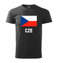 Tričko s logom CZE, čierne