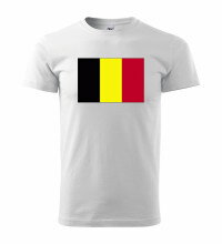 Tričko s logom Belgicko, biele