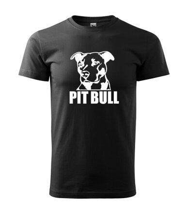 Tričko PitBull, čierne