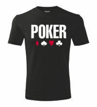 Tričko Poker, čierne