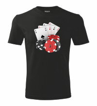 Tričko Poker, čierne 2