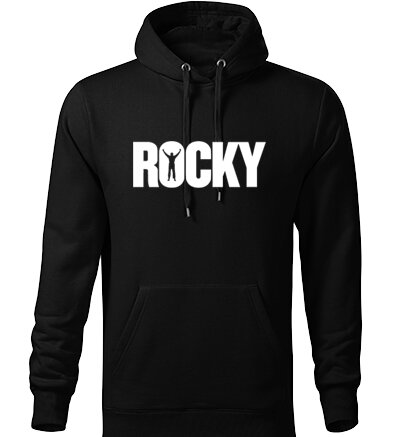 Mikina s kapucňou ROCKY, čierna