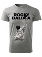 Tričko RockyBalboa 3, sivé