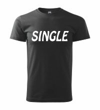 Tričko Single, čierne