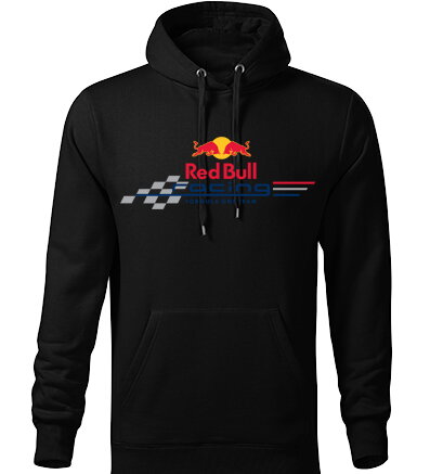 Mikina s kapucňou RED-BULL F1, čierna