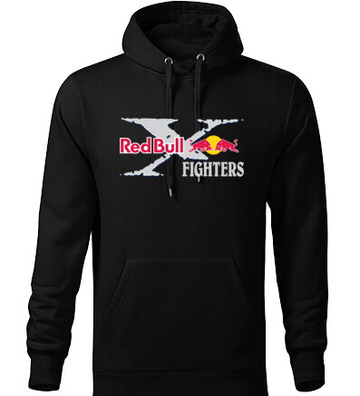 Mikina s kapucňou X-FIGHTERS, čierna