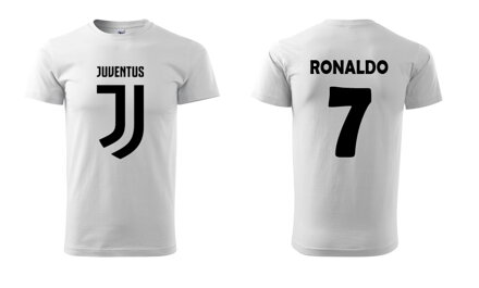 Tričko FC JUVENTUS / RONALDO, biele