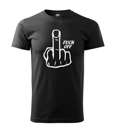 Tričko FUCK OFF, čierne