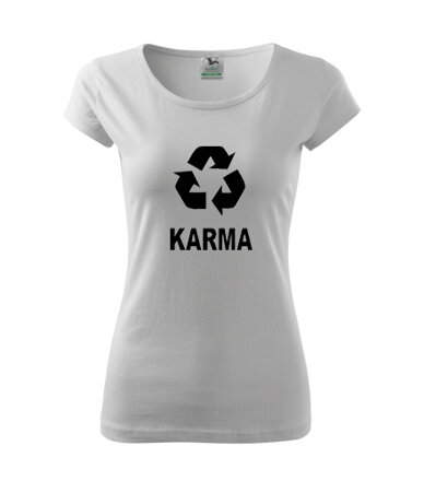 Dámske tričko KARMA, biele
