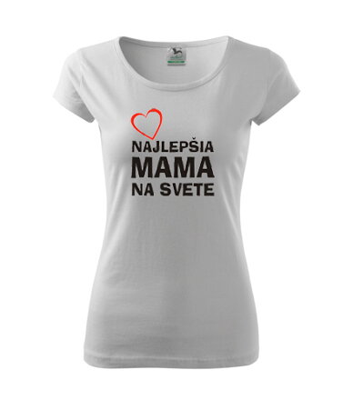 Dámske tričko NAJLEPŠIA MAMA, biele