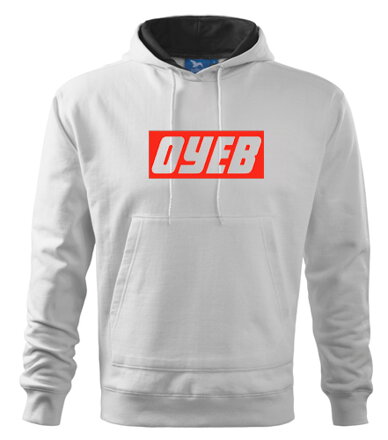 Mikina s kapucňou OYEB, biela