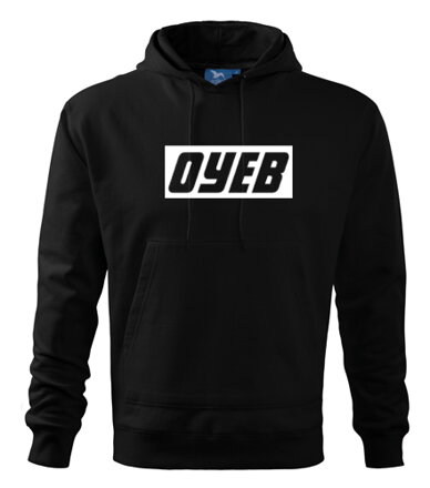 Mikina s kapucňou OYEB, čierna