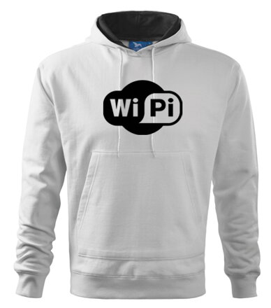 Mikina s kapucňou WIPI, biela