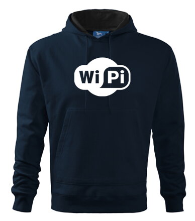 Mikina s kapucňou WIPI, tmavomodrá