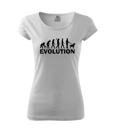 Dámske tričko EVOLUTION, biele