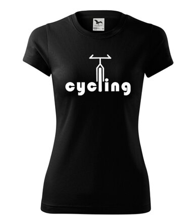 Dámske tričko CYCLING, čierne