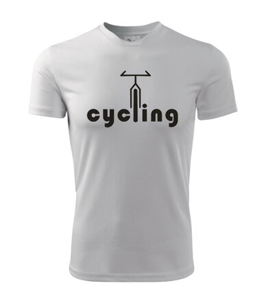 Tričko CYCLING, biele