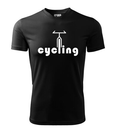 Tričko CYCLING, čierne