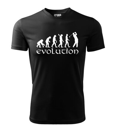 Tričko EVOLUTION GOLF, čierne