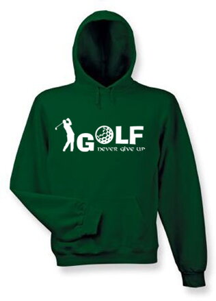 Mikina s kapucňou GOLF, tmavozelena