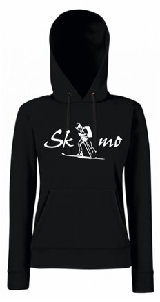 Dámska mikina s kapucňou SKIMO, čierna
