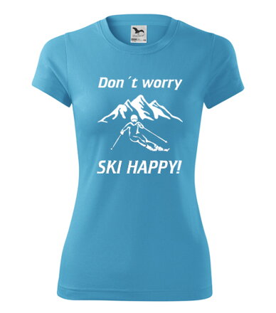 Dámske tričko SKY HAPPY, svetlomodre