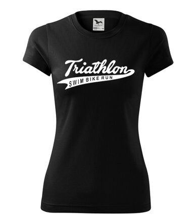 Dámske tričko TRIATHLON athletics, čierne