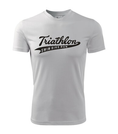 Tričko TRIATHLON athletics, biele