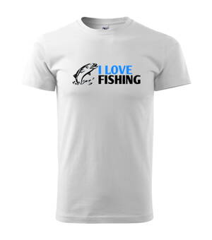Tričko Fishing, biele