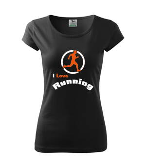 Dámske tričko Running, čierne