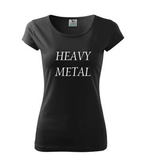 Dámske tričko METAL, čierne 3