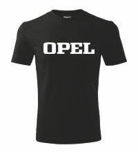 Tričko Opel, čierne 2