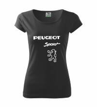 Dámske tričko Peugeot, čierne 2