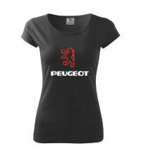 Dámske tričko Peugeot, čierne