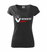 Dámske tričko Renault, čierne 2
