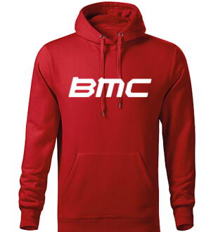 Mikina s kapucňou BMC, červená