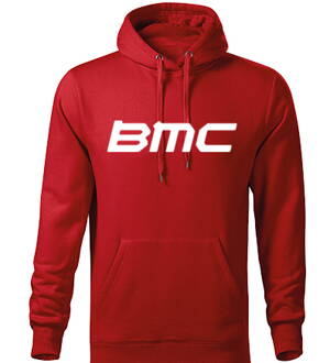 Mikina s kapucňou BMC, červená