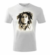 Tričko Bob Marley, biele 2