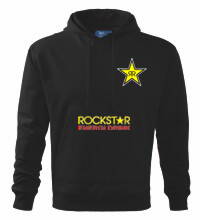 Mikina s kapucňou RockStar, čierna 