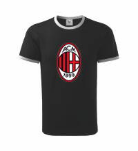 Tričko AC Miláno, čierne duo