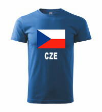 Tričko s logom CZE, modré