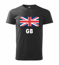 Tričko s logom GB, čierne