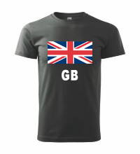 Tričko s logom GB, tmavosivé
