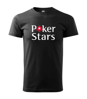 Tričko Poker Stars, čierne