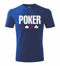 Tričko Poker, modré