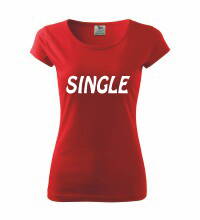 Dámske tričko Single, červené