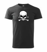 Tričko Skull 7, čierne