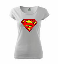 Dámske tričko Superman, biele