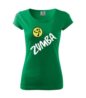 Dámske tričko Zumba, zelené